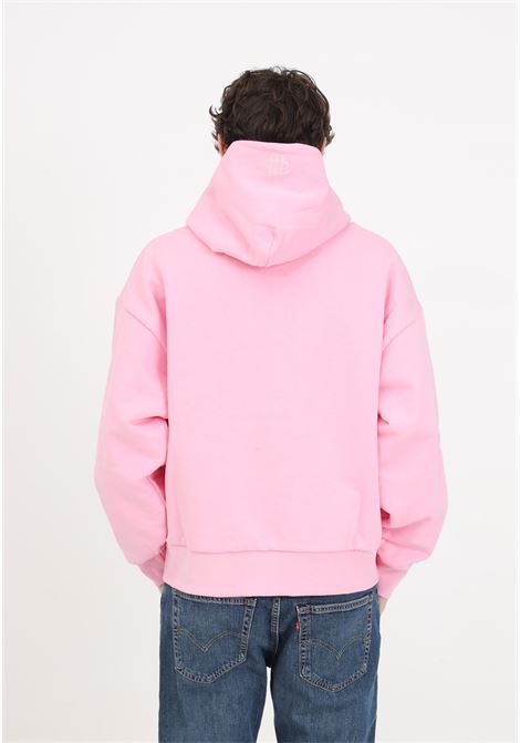 Pink sweatshirt for men and women with logo sewn on the front GARMENT WORKSHOP | S4GMUAHS013042